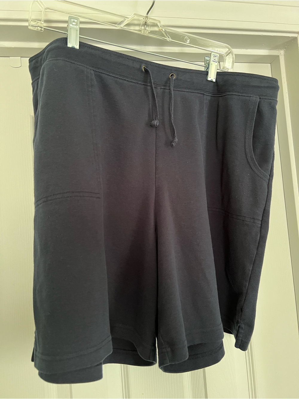 Women’s Navy Drawstring Knit Shorts